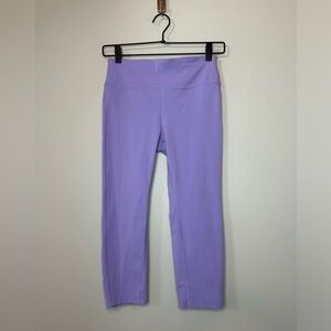 PELOTON Essential Leggings Mid-Rise Capris Women Small Purple